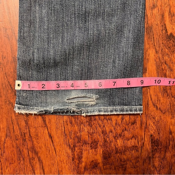 7 For All Mankind Bootcut Jeans Vintage 2005 Distressed Women’s Size 30 Y2K - Picture 6 of 15